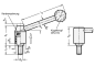 Preview: GN 212.3 Verstellbare Spannhebel, Schraube, Stahl
