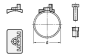 Preview: GN 649.1 Adapter für Halter für Flächenelemente an Rundrohre