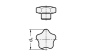 Preview: GN 5336 Sterngriffe, Rohteil