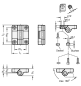 Preview: GN 239.7 Scharnier ohne Schalter aus Kunststoff