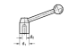 Preview: GN 212 Spannhebel, Edelstahl