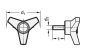Preview: GN 5330 Dreisterngriffschrauben