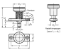 Preview: GN 608.6 Rastbolzen mit Rastsperre und Edelstahl -  Raststift
