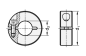 Preview: GN 706.2 Geschlitzte Stellringe aus Stahl, Aluminium oder Edelstahl und in gedrehter Ausführung