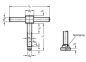 Preview: DIN 6304 Knebelschrauben, mit festem Knebel