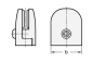 Preview: GN 649 Halter für Flächenelemente, Kunststoff