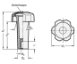 Preview: GN 5332 Sterngriffe mit verlängerter Nabe