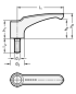 Preview: GN 601 Klemmhebel, Kunststoff