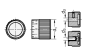 Preview: GN 726.1 Drehknöpfe, Aluminium