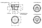 Preview: GN 742 Alu -Verschlussschrauben mit/ohne Symbol, Viton-Dichtung, beständig bis 180 °C, blank