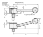 Preview: GN 125.5 Verstellbare Flachspannhebel mit Außengewinde, Edelstahl
