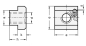 Preview: GN 508.2 Muttern für T-Nuten mit Rutschsicherung