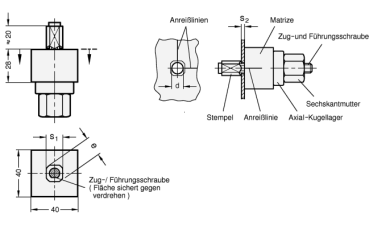 GN 123 Blechlocher zur Montage von Verriegelungen