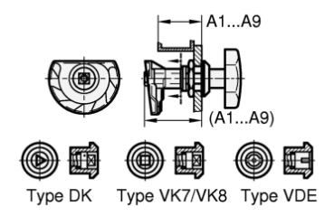 GN 119 Edelstahl-Türverriegelungen