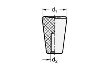 GN 419 Konusknöpfe, Duroplast