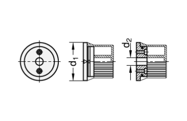 Preview: GN 723.3 Bezugsflansche für GN 723.4