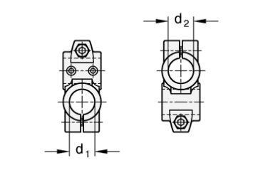 Preview: GN 132.1/132.2 Verfahrschlitten für Lineareinheiten, Aluminium, für Einachssystem/Zweiachssystem