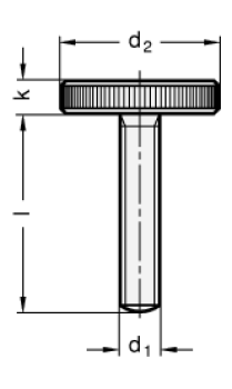 DIN 653 Rändelschrauben Edelstahl