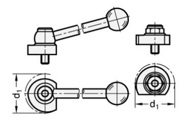 GN 918 Spiralexzenter, Klemmung radial