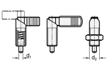 GN 612 Stahl - Rastriegel
