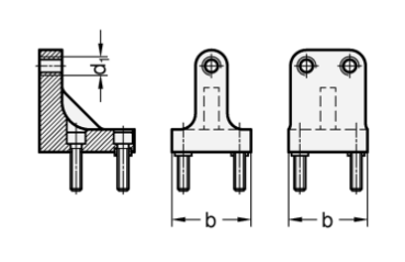 Preview: GN 867.1 Gegenhalter für Kraftspanner