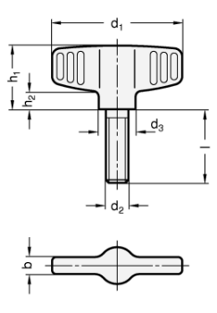 Preview: GN 835 Flügelschrauben, Edelstahl