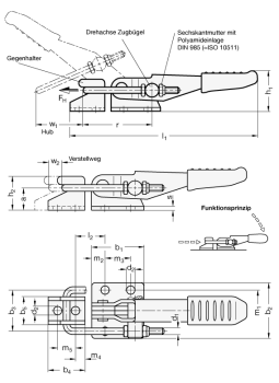 GN 851 Edelstahl-Verschluss-Spanner für Zugspannung