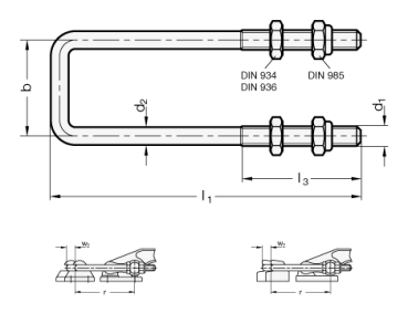 Preview: GN 951.2 Edelstahl-Zugbügel
