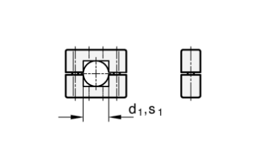 GN 231 Aluminium -  Rohrschellen