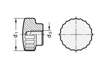 Preview: GN 536 Rändelmuttern Edelstahl
