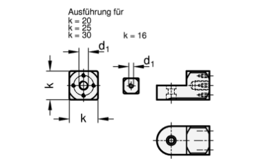 GN 484 Anbau-Laschen-Klemmhalter