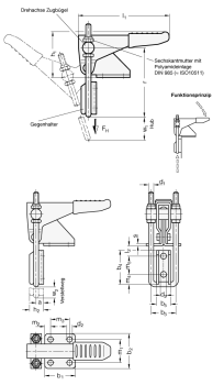 Preview: GN 851.1 Edelstahl - Verschluss-Spanner für Zugspannung
