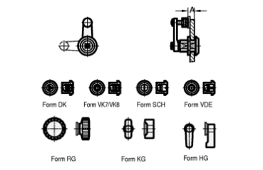 GN 516.1 Dreh-Spannriegel, Riegelabstand einstellbar
