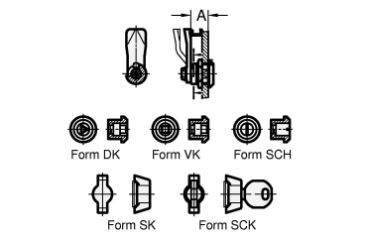 GN 115.1 Mini-Verriegelungen, Zink-Druckguss