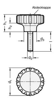 GN 7336 Rändelgriffschrauben Kunststoff