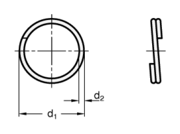 GN 111.3 Edelstahl - Schlüsselringe
