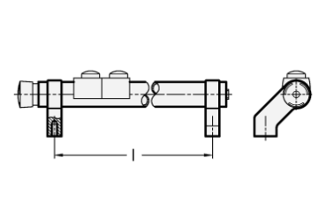 Preview: GN 332 Rohrgriffe, mit elektrischer Schaltfunktion