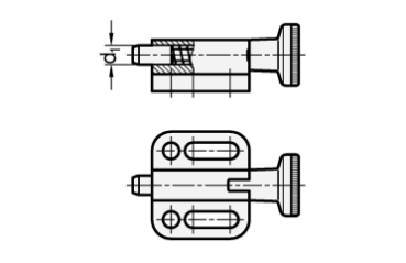 Preview: GN 417 Rastbolzen mit Rastsperre
