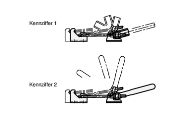 Preview: GN 854 Verschluss-Spanner mit Abdrückfunktion