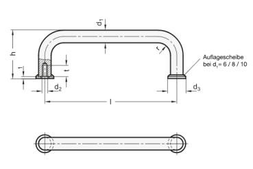 GN 425 Bügelgriffe, Stahl