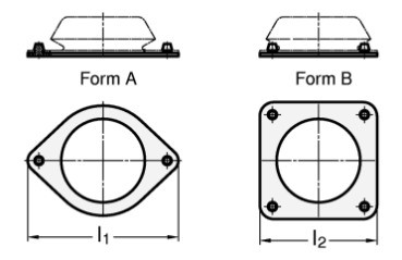 GN 148.2 Gummiunterlagen für Maschinenfüße GN 148