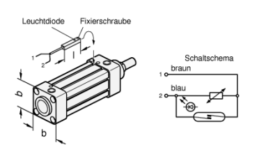 Preview: GN 896.3 Näherungsschalter mit Halter