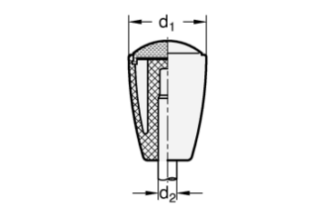 Preview: GN 518 Konusknöpfe für Schaltsymbole