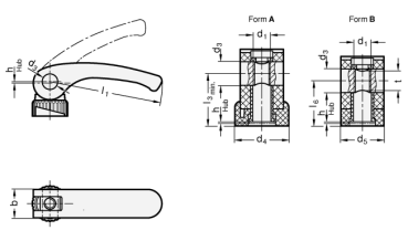 Preview: GN 926 Exzenterspanner mit Innengewinde