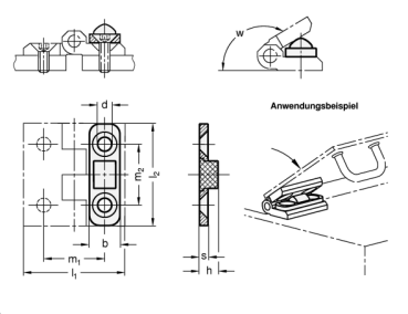 GN 2374 Anschläge für Scharniere