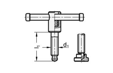 DIN 6306 Knebelschrauben, mit losem Knebel