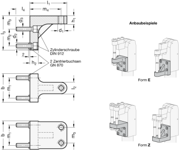 Preview: GN 867.1 Gegenhalter für Kraftspanner