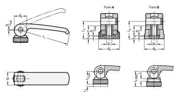 Preview: GN 927.5 Exzenterspanner mit Innengewinde