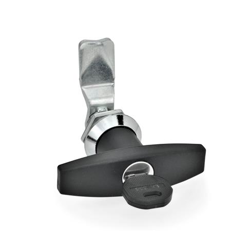 Handlestore Türgriff Mit T-Bar, Schwarze Türgriffe, Verriegelung
