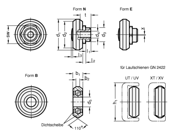 GN 2426 Laufrollen
